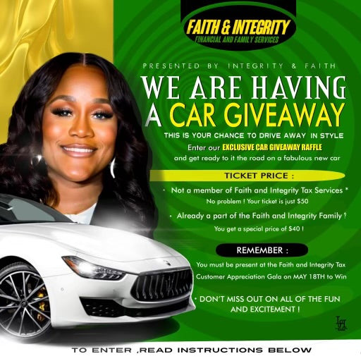 FAITH AND INTEGRITY RAFFLE GIVEAWAY